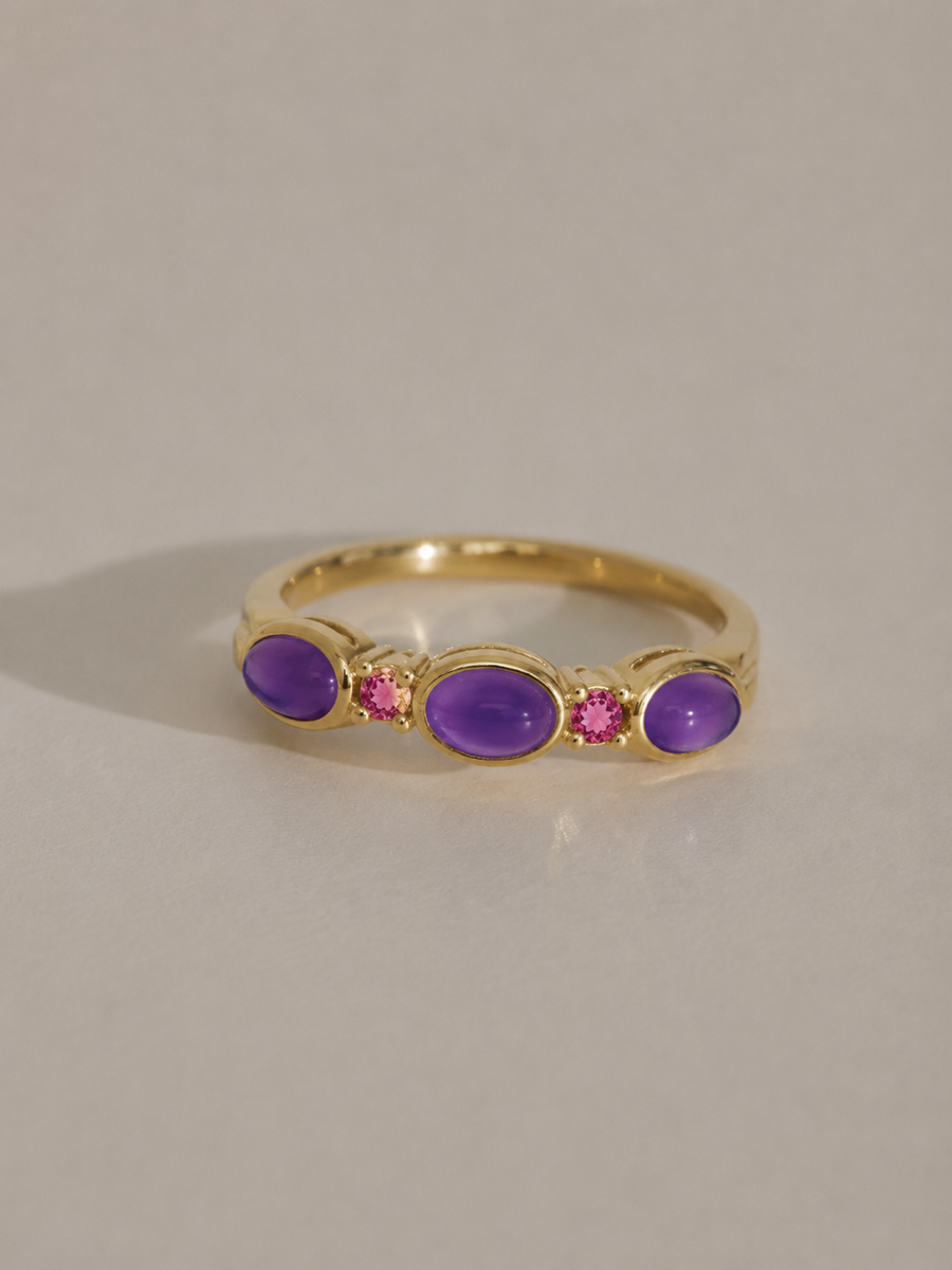 amethyst lifestyle - Stackable Ring in 14K Gold