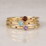 Chrissy 5 Stone Birthstone Ring - on hand