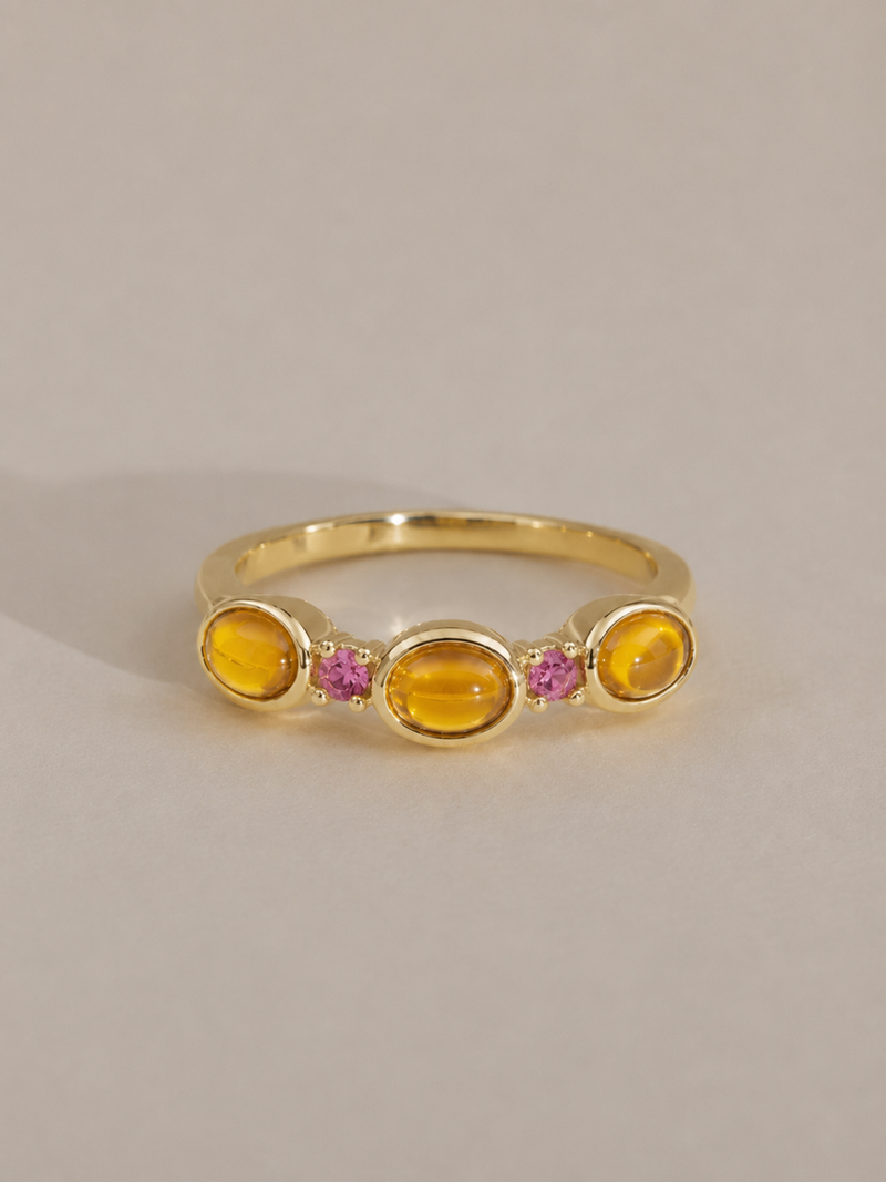 citrine lifestyle - Stackable Ring in 14K Gold