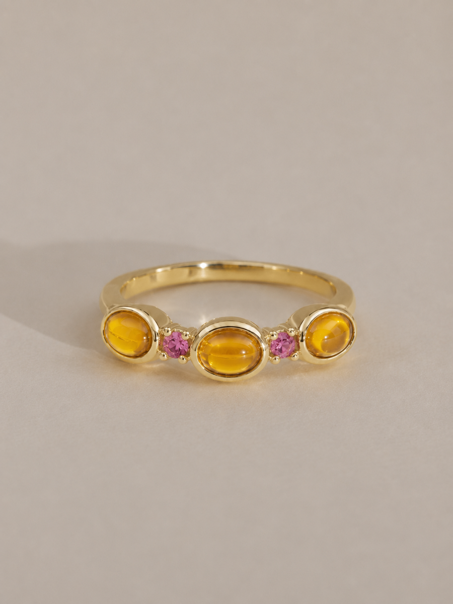 citrine lifestyle - Stackable Ring in 14K Gold