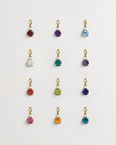 Classic Birthstone Pendant — all stone options