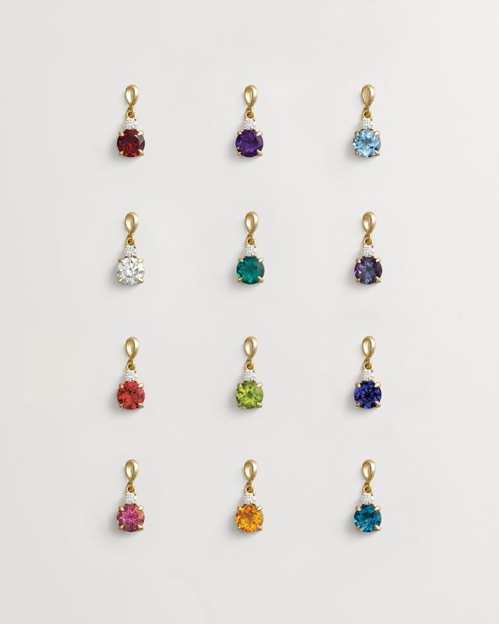 Classic Birthstone Pendant — all stone options