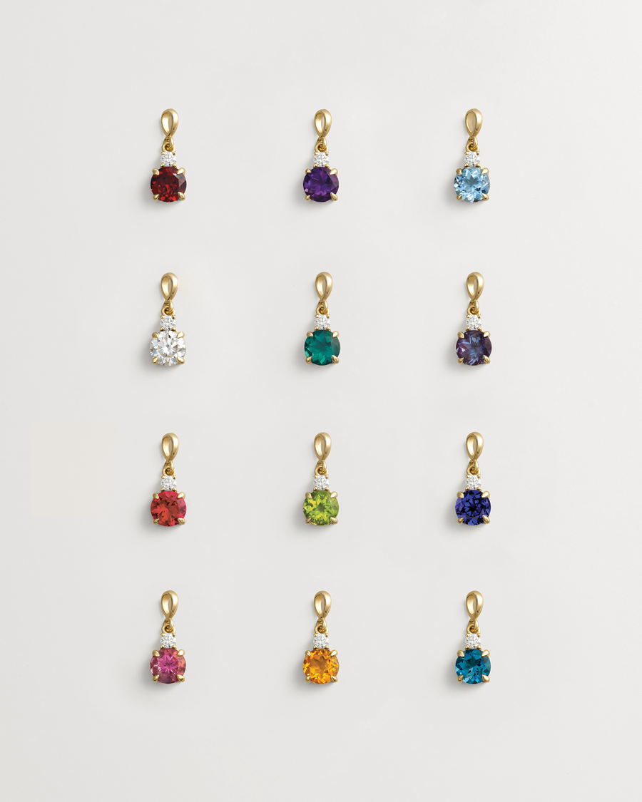 Classic Birthstone Pendant — all stone options