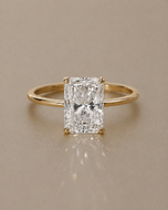 The Destin - 3ct radiant cut engagement ring