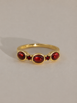 mozambique garnet lifestyle - Stackable Ring in 14K Gold