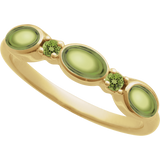 peridot three quarter view - Stackable Ring in 14K Gold