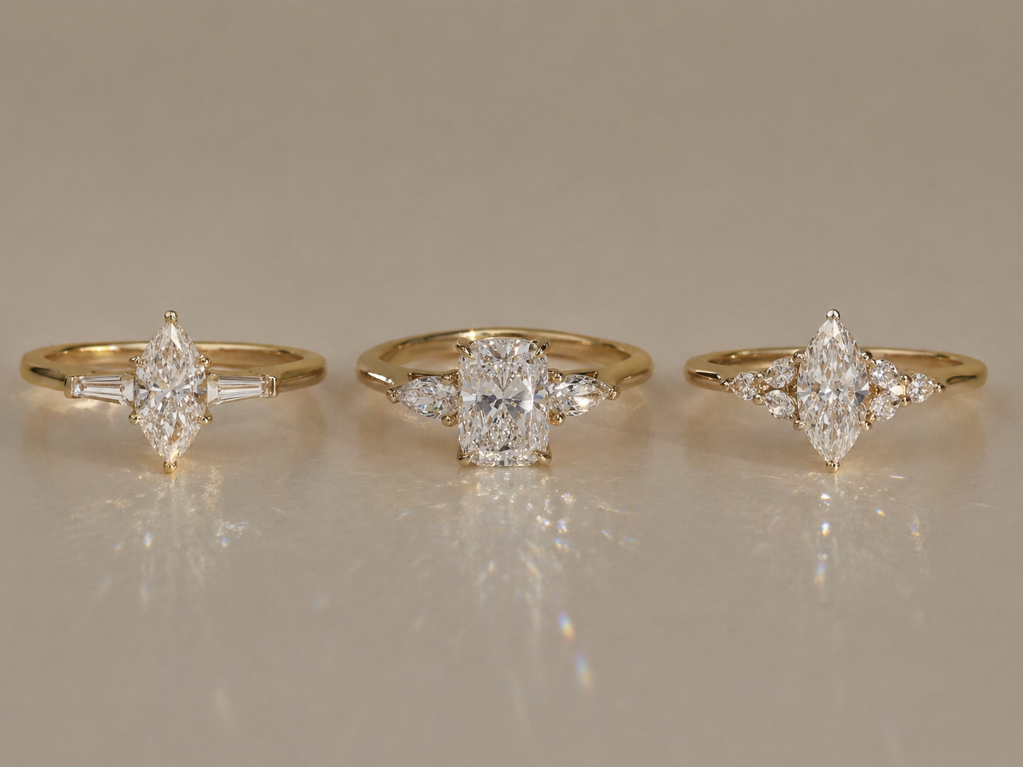 Custom diamond rings